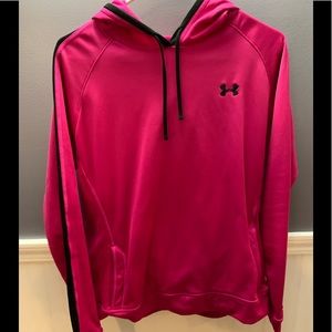 Under Armour pink pull over jacket Large